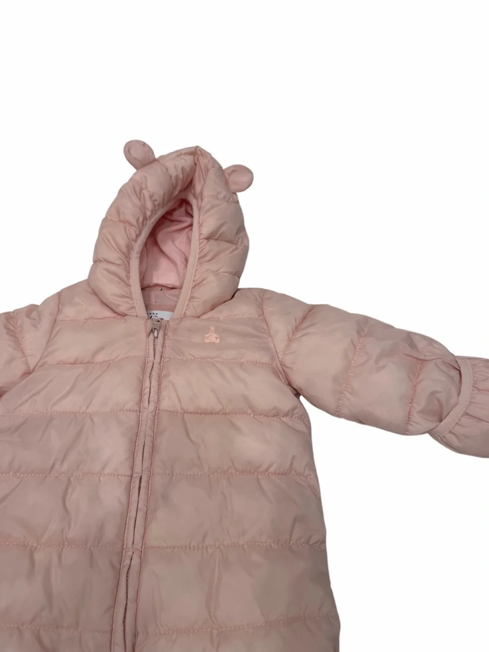 Baby Gap Lightweight Snowsuit Primaloft Pink Size 6-12 Month